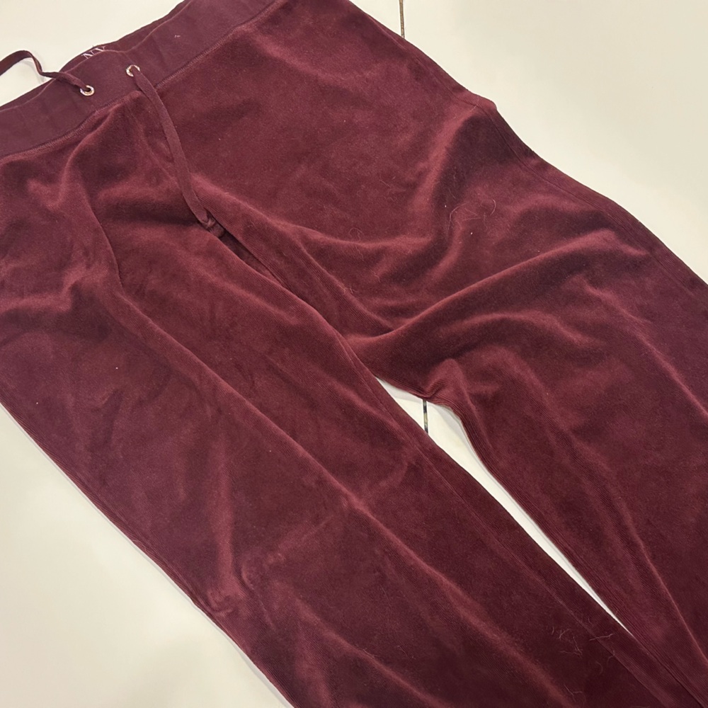 New York‎ & Company Deep Red Velvet Trousers